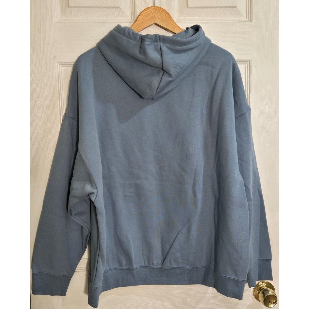 Puma Essentials 2 Color Logo Hoodie Cool Blue Fleece Pullover 690910 34 XXL - Picture 2 of 14